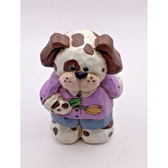 Eddie Walker Midwest of Cannon Falls Dog With Frog Figurine Used - Picture 5 of 9